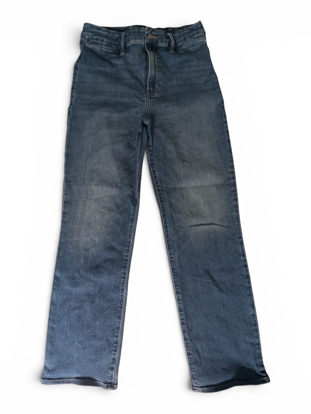 Womens Express Jeans Modern Straight High Rise Hyper Stretch FlexX Medium 6/8/10